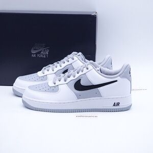 NEW Nike Air Force 1 '07 Low Cut-Out Swoosh Sneakers